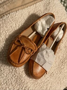 Frye Women's Cognac (Sunrise) Leather Reagan Campus Driver
